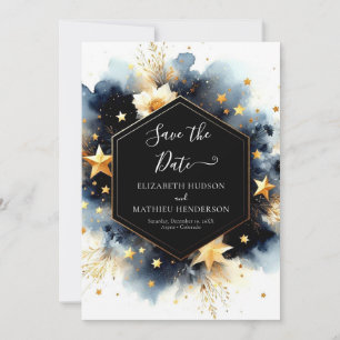 Romantic Minimal Celestial Wedding Save The Date