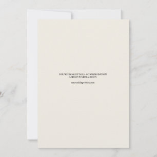 Romantic Misty Lakeside Vintage Wedding Invitation