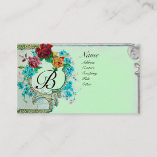 ROMANTIC MONOGRAM 3 BUSINESS CARD