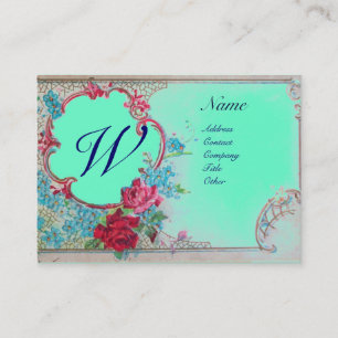 ROMANTIC MONOGRAM BUSINESS CARD