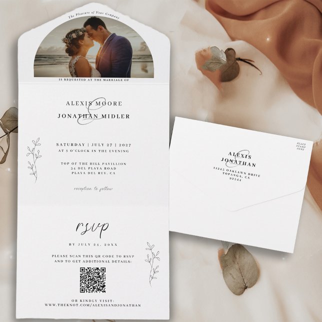 Romantic Mood QR Codes Wedding Photo All In One I All In One Invitation (Creator Uploaded)