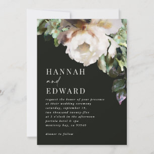 Romantic moody rustic classy dark winter wedding