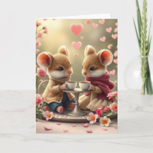Romantic Mouse Card 