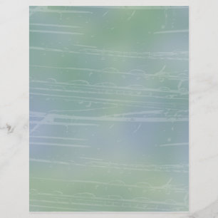 Romantic Nature and Water scrapbook paper design