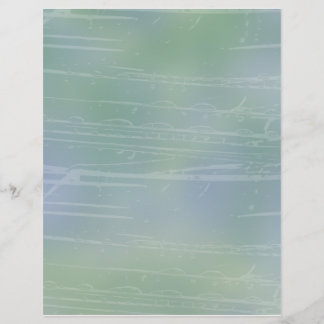 Romantic Nature and Water scrapbook paper design