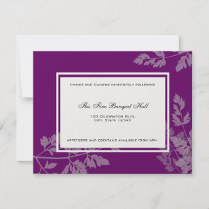 Romantic Nature Reception Card