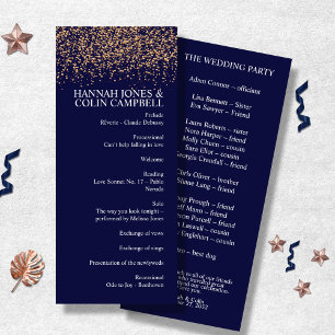 Romantic Navy Rose Gold Stardust Programme