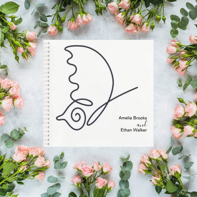 Romantic Neutral Toned Guestbook Notebook (Creator Uploaded)