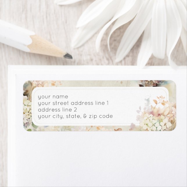 Romantic Neutral Vintage Hydrangeas Bridal Shower (Insitu)