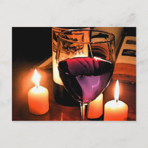 Romantic night postcard