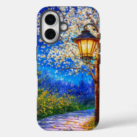 Romantic Night Street Lantern Dreamy City Lights