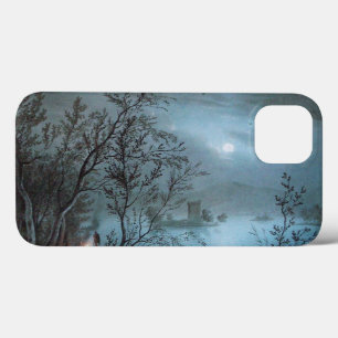 ROMANTIC NOCTURNE LANDSCAPE IN BLUE iPhone 13 CASE