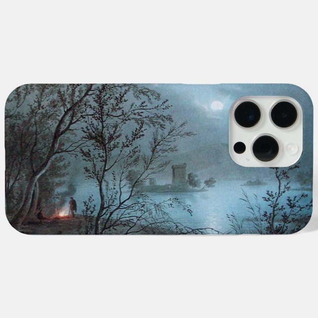 ROMANTIC NOCTURNE LANDSCAPE IN BLUE Case-Mate iPhone CASE (Back (Horizontal))