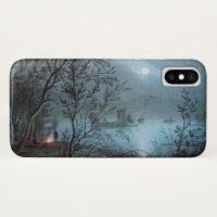 ROMANTIC NOCTURNE LANDSCAPE IN BLUE