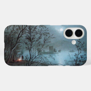 ROMANTIC NOCTURNE LANDSCAPE IN BLUE iPhone 16 CASE