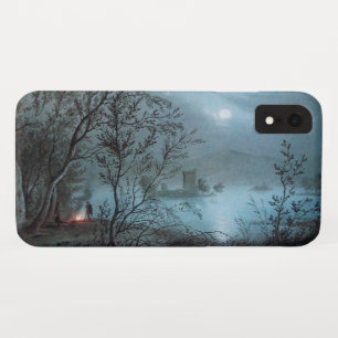 ROMANTIC NOCTURNE LANDSCAPE IN BLUE iPhone XR CASE