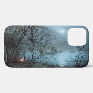 ROMANTIC NOCTURNE LANDSCAPE IN BLUE iPhone 12 CASE