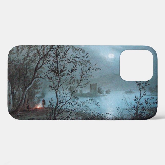 ROMANTIC NOCTURNE LANDSCAPE IN BLUE Case-Mate iPhone CASE (Back (Horizontal))