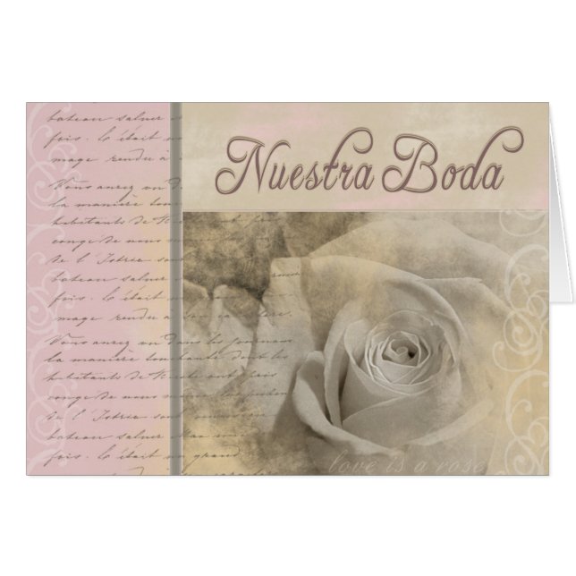 Romantic Nuestra Boda (Front Horizontal)