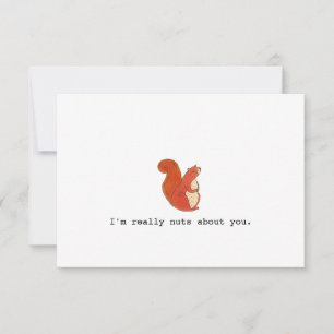 Romantic Nuts About You  Card