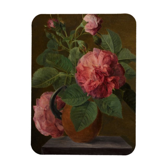 Romantic Old English Roses Magnet (Vertical)