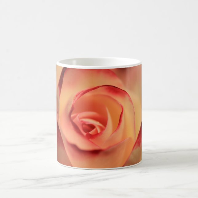 Romantic Orange Rose Coffee Mug (Center)