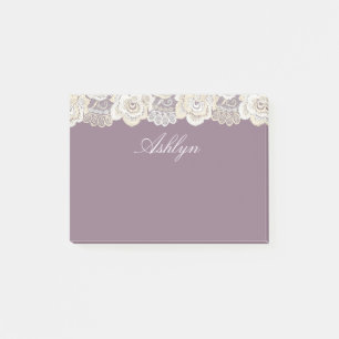 Romantic Orchid Purple Floral   Post-it Notes