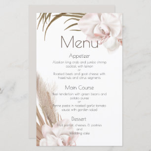 Romantic Orchids and Pampas Grass