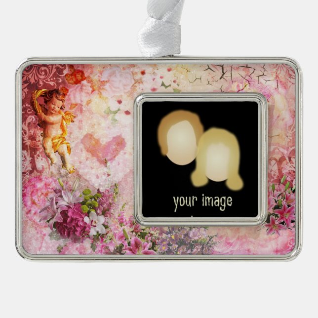 Romantic Ornament with Your Photo (Front)