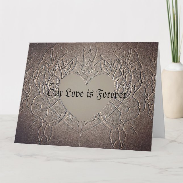 Romantic Our Love is Forever Card (Front)