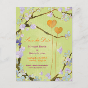 Romantic Outdoor Wedding Save the Date Announcement Postcard