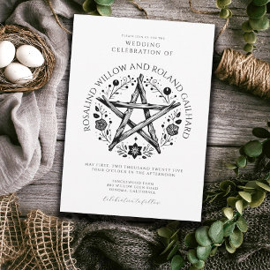 Romantic Pagan Wicca Wedding Invitation