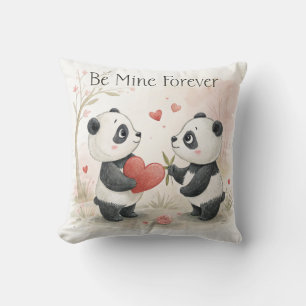 Romantic Panda Card – Be Mine Forever Cushion