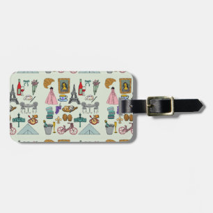 Romantic Paris Luggage Tag