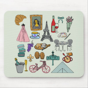 Romantic Paris Mouse Mat