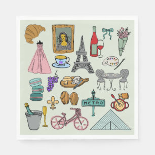 Romantic Paris Napkin