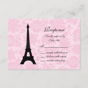 Romantic Paris RSVP Card