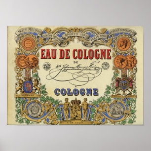 Romantic Parisian Perfume Image 1868 Poster