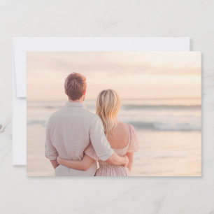 Romantic Pastel Beach Photo Invitation