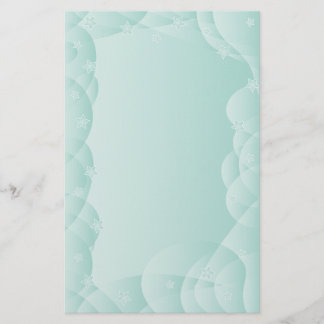 Romantic pastel design with stars stationery