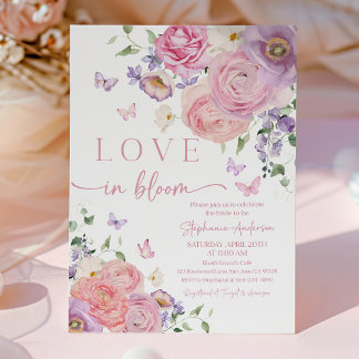 Romantic Pastel Floral Bridal Shower Invitation
