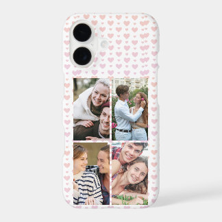 Romantic Pastel Heart Couple Love Photo Collage