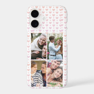 Romantic Pastel Heart Couple Love Photo Collage