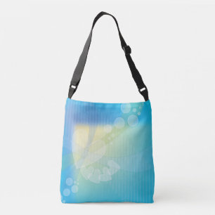 Romantic pastel hearts and abstract shapes design crossbody bag