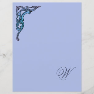 Romantic Pastel  Monogram Stationery Paper