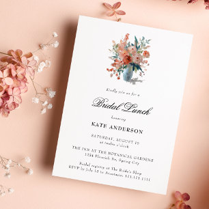 Romantic Pastel Spring Flower Bridal Shower Invitation