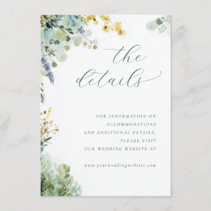 Romantic Pastel Watercolor Floral Enclosure Card