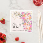 Romantic pastel wild flowers spring graduation