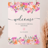 Romantic pastel wild flowers spring welcome
