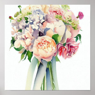 Romantic Pastels, Attendants Bouquet (C) Poster